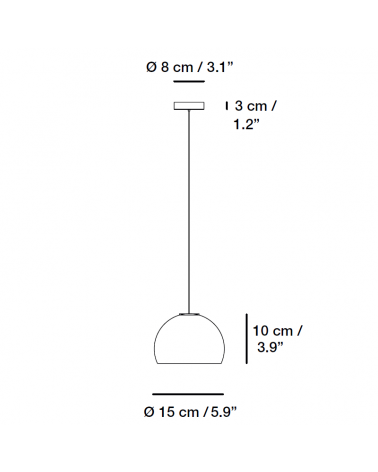 CARPYEN NEIL Lámpara colgante alabastro/oro Ø15cm