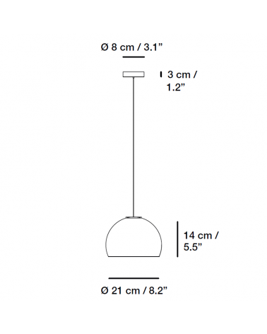 CARPYEN NEIL Lámpara colgante alabastro/níquel Ø21cm