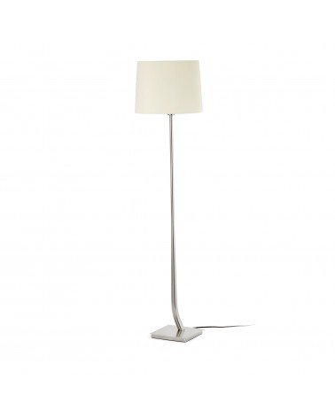 FARO REM Lámpara de Pie Níquel/Beige