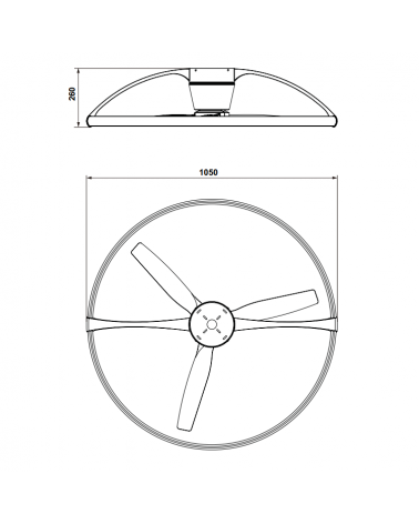 MANTRA NEPAL Ventilador con Luz Blanco