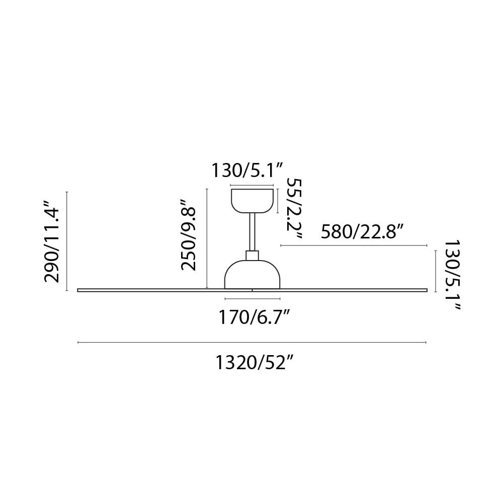 Ventilador Techo sin Luz Blanco DC Gotland Ø1320mm 33446 Faro