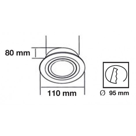 INCOLAMP EMPOTRABLE LED 10W 3000K-4000K-6000K 900lm