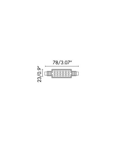 FARO BOMBILLA LED JP78MM R7S 7W 2700K