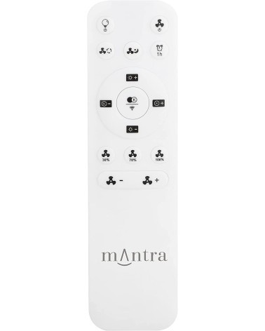 MANTRA ALISIO MINI Plafón Ventilador Negro