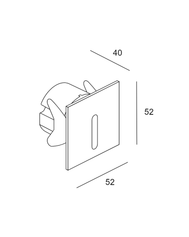 LEDSC4 BAT Square Lineal 2700K