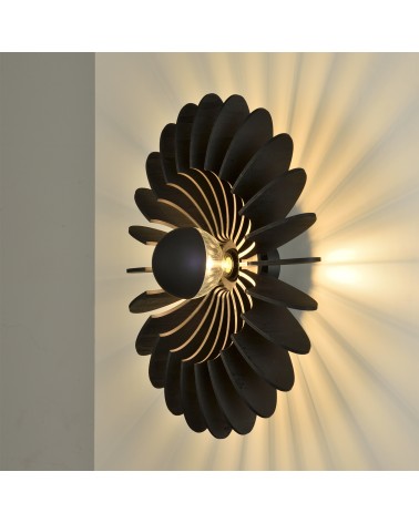 ACB ROSA DEL DESIERTO APLIQUE/PLAFÓN NEGRO Ø60