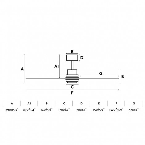 FARO LANTAU L DC LED Ventilador Níquel-Nogal