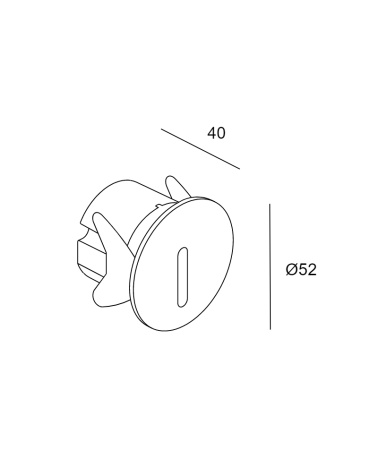 LEDSC4 BAT Round Lineal 2700K