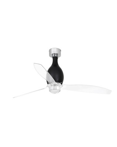 FARO MINI ETERFAN M DC LED Ventilador de techo negro mate