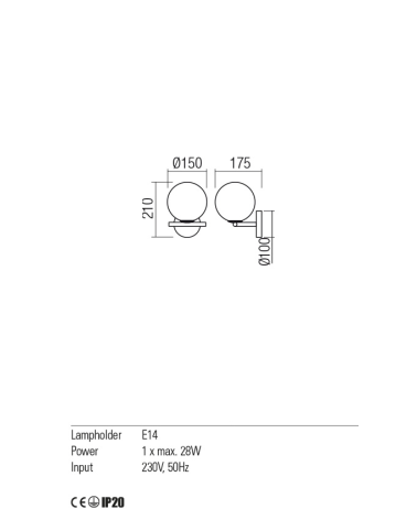 REDO TALIS Aplique negro 1L