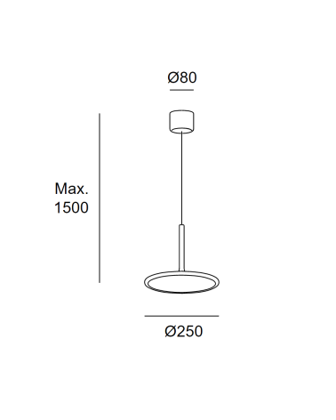 LEDSC4 NET Colgante Blanco