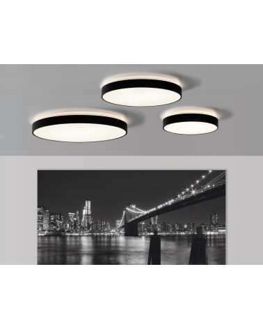 ACB LISBOA 400 TRIAC Plafón Negro CCT