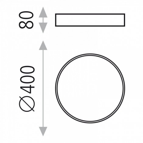 ACB MINSK 400 DALI/PUSH Plafón Negro 3000K