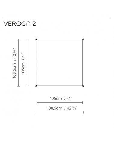 B.LUX VEROCA 2 Repuesto Tela Blanco