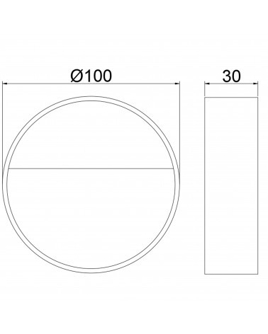 ACB SPICA LED APLIQUE ANTRACITA 4W 3000K