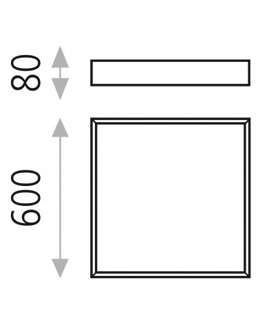 ACB MUNICH 600 Plafón Blanco CCT