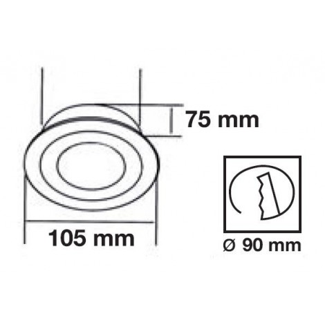 INCOLAMP DOWNLIGHT EMPOTRABLE LED COB 9W 4000K