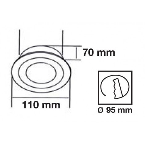 INCOLAMP DOWNLIGHT EMPOTRABLE LED COB 10W 4000K