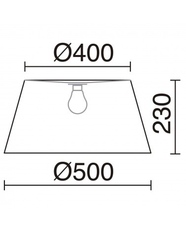 EXO LIGHTING EASY Lámpara pared/techo pantalla beige