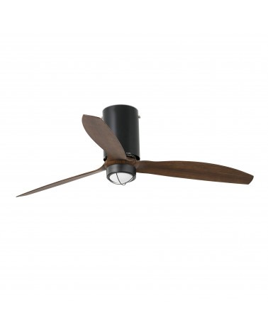 FARO MINI TUBE FAN M LED DC Ventilador negro mate/madera