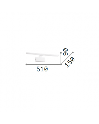 IDEAL LUX ALMA APLIQUE DE PARED LATÓN 12W