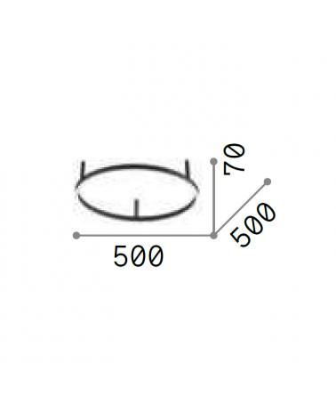 IDEAL LUX ORACLE SLIM PLAFÓN DE TECHO BLANCO Ø50