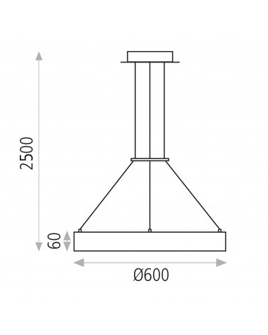 ACB ALISO 600 Colgante Blanco 3000K