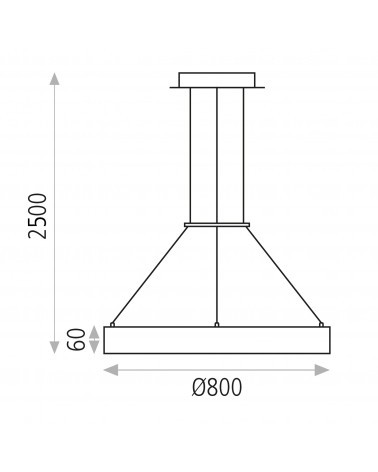 ACB ALISO 800 Colgante Blanco 3000K