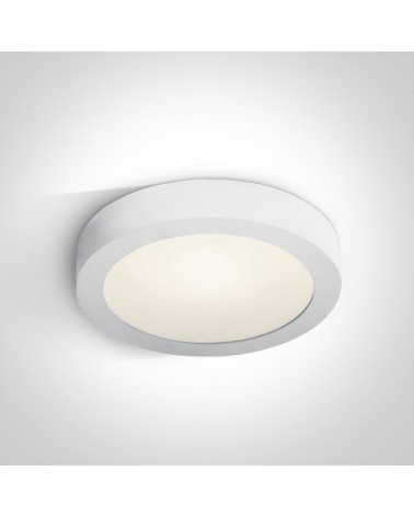 ONE LIGHT Plafón circular blanco LED 30W 4000K