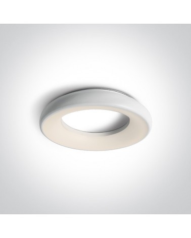 ONE LIGHT Plafón circular anillo blanco LED