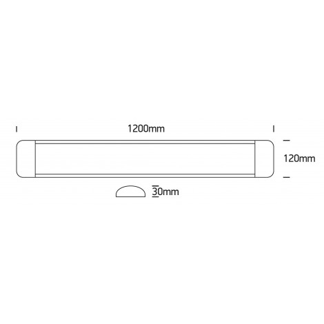 ONE LIGHT Regleta superficie LED 48W 4000K