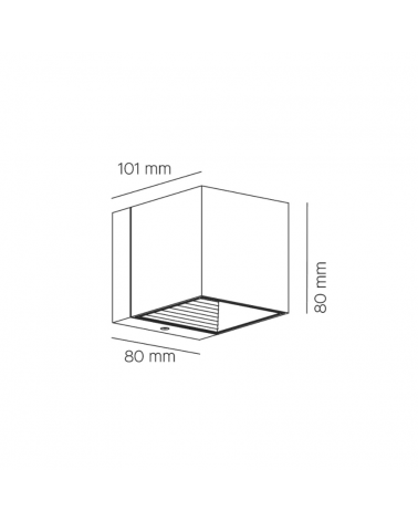 MILAN DAU 80 Aplique blanco mate LED 2x7W