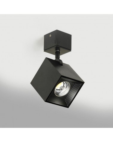 MILAN DAU 80 LED Foco Negro Satinado