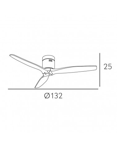 Ventilador Fabrilamp Marrón Aguilón 2