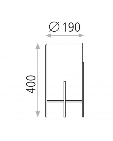 ACB NAOS sobremesa textil 40 cm