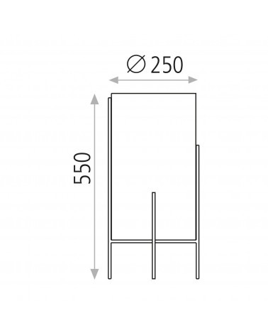 ACB NAOS sobremesa textil 55 cm