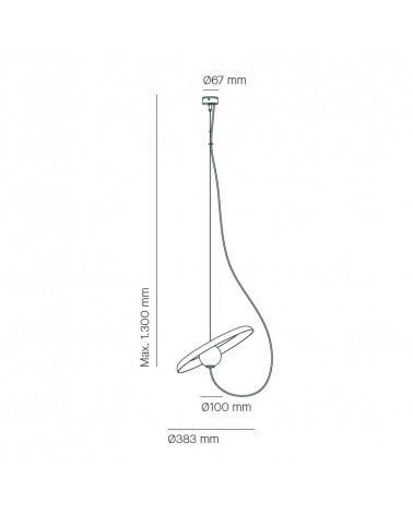 MILAN WIRE 383 Colgante Cobre Metalizado