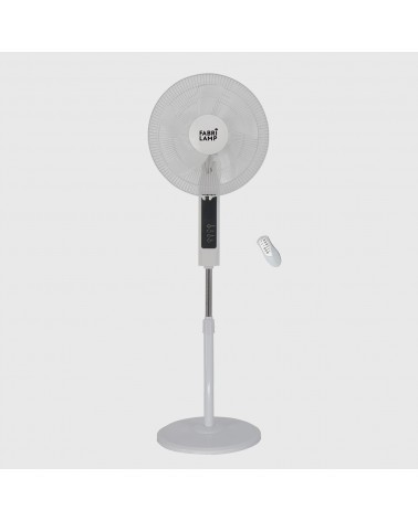 FABRILAMP CACIMBO Ventilador de pie blanco