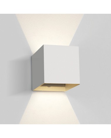 ONE LIGHT Aplique cuadrado blanco LED 2x3W