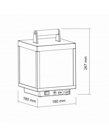 BENEITO FAURE VISOR Lámpara Portátil Blanco