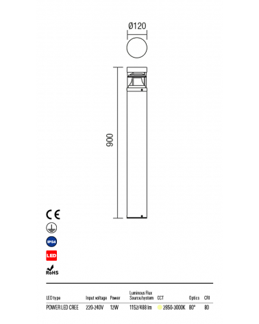 REDO SPARK Baliza gris oscuro