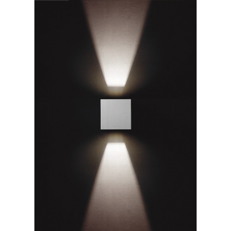 DOPO ISORA LED aplique gris 8,6W