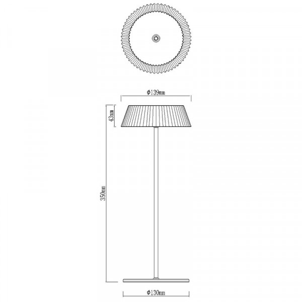 Lámpara portátil LED recargable K3- Mantra 