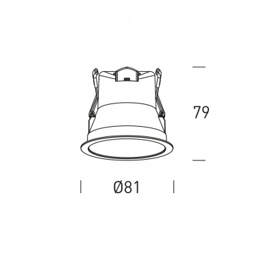 HOFFLIGHTS LIBERTAD 6 EMPOTRABLE BLANCO CCT