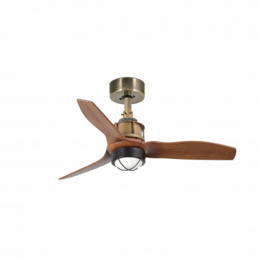 FARO JUST FAN XS DC LED Ventilador de techo oro viejo/madera