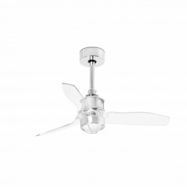 FARO JUST FAN XS DC LED Ventilador de techo cromo