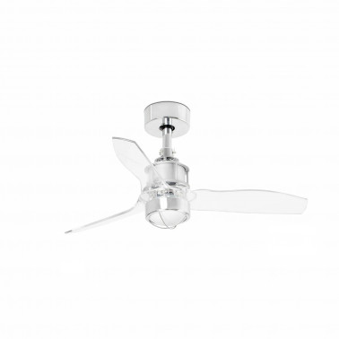 FARO JUST FAN XS DC LED Ventilador de techo cromo