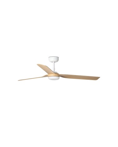 FARO PUNT M DC SMART Ventilador de techo blanco/madera clara