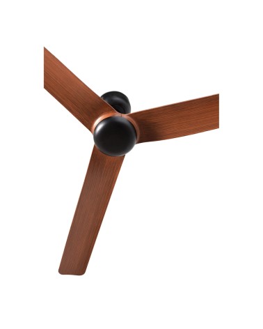 FARO PUNT M DC SMART Ventilador de techo negro/madera oscura