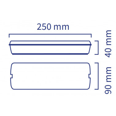 ATMOSS Marco y caja de empotrar para emergencia LED